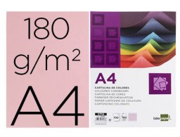 CT13 100h. cartulina Liderpapel A4 180g/m² rosa