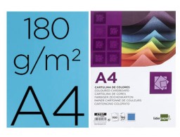 CT07 100h. cartulina Liderpapel A4 180g/m² azul