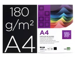 CT11 100h. cartulina Liderpapel A4 180g/m² negro