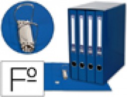 MD41 Modulo Liderpapel 4 carpetas de anillas 25 mm. Folio azul