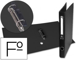 AY14 Carpeta de 2 anillas 25 mm. Liderpapel Folio negro