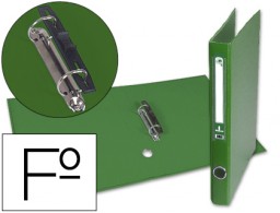 AY16 Carpeta de 2 anillas 25 mm. Liderpapel Folio verde
