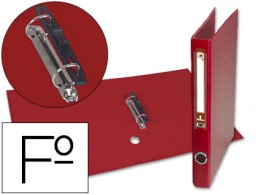 AY15 Carpeta de 2 anillas 25 mm. Liderpapel Folio rojo