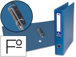 AY12 Carpeta de 2 anillas 40 mm. Liderpapel Folio azul
