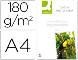 KF01103 20h papel impresora Q-Connect Foto Glossy A4 180g/m² para inkjet