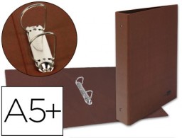 CA34 Carpeta de 2 anillas 25 mm. Liderpapel 4º cartón cuero forrado