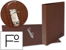 CH16 Carpeta de 2 anillas 40 mm. Liderpapel Folio cartón cuero forrado