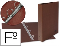 CA37 Carpeta de 4 anillas 25 mm. Liderpapel Folio cartón cuero forrado