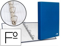 CA19 Carpeta de 4 anillas 25 mm.Liderpapel Folio azul