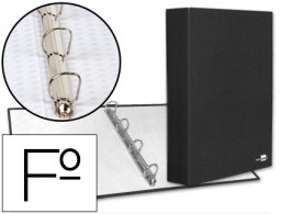 CH12 Carpeta de 4 anillas 40 mm. mixtas Liderpapel Folio negro