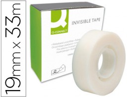 KF02164 Cinta adhesiva Q-Connect invisible 33 m.x19 mm.