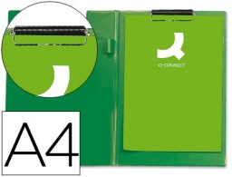 KF01303 Carpeta con pinza Q-Connect A4 plástico verde