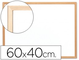 KF03570 Pizarra blanca Q-Connect 60x40cm. melamina marco de madera