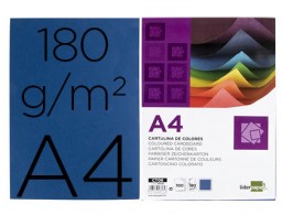 CT06 100h. cartulina Liderpapel A4 180g/m² azul ultramar