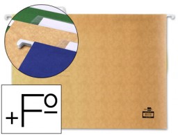 SF03 Carpeta colgante kraft Liderpapel Folio prolongado visor superior