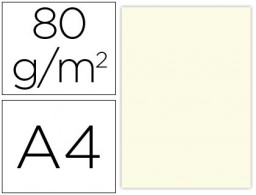 PC50 100h papel fotocopiadora Liderpapel A4 80g/m² color crema