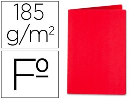 SC08 Subcarpeta cartulina Liderpapel Folio roja 180 g/m²
