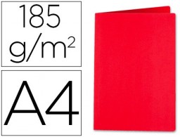 SC18 Subcarpeta cartulina Liderpapel A4 roja 180 g/m²