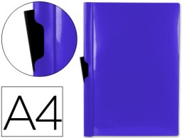 DP06 Carpeta dossier pinza lateral Liderpapel A4 polipropileno azul Frosty 30 hojas