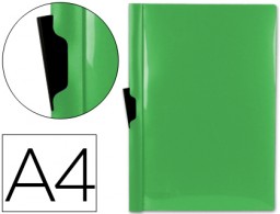 DP07 Carpeta dossier pinza lateral Liderpapel A4 polipropileno verde Frosty 30 hojas
