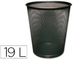 KF00871 Papelera Q-Connect rejilla metálica negra 19 l.