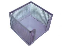 KF00881 Portataco de papel Q-Connect rejilla metálica plata