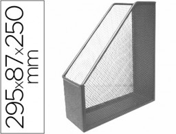 KF00845 Revistero metálico Q-Connect rejilla gris