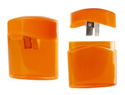 9290050 Sacapuntas M+R plástico con depósito 1 orificio