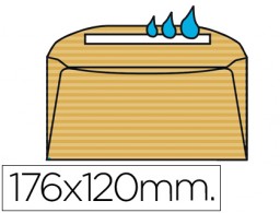 SB40 500 sobres Liderpapel 120x176mm. verjurado crema 70g/m²