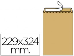 SB52 250 bolsas Liderpapel 229x324mm. kraft marrón 90g/m²