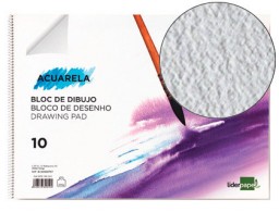 AC05 Bloc dibujo Liderpapel Acuarela espiral 297x210mm. 10 hojas 300g/m² sin recuadro