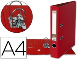 AY07 Archivador de palanca Liderpapel A4 PVC rojo