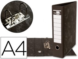 AZ07 Archivador de palanca Liderpapel A4 jaspeado negro