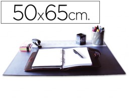 KF26798 Vade sobremesa Q-Connect PVC negro 50x65 cm.