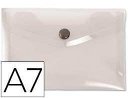 DS42 Carpeta sobre con broche Liderpapel A7 polipropileno transparente