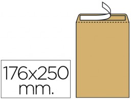 SB57 500 bolsas Liderpapel 176x250mm. kraft marrón 80g/m²