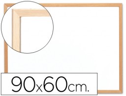 KF03573 Pizarra blanca Q-Connect 90x60cm. laminada marco de madera