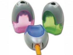 KF00592 Sacapuntas Q-Connect plástico con depósito 1 orificio