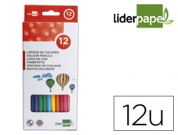 LC01 12 lápices de colores Liderpapel