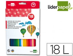 LC03 18 lápices de colores Liderpapel