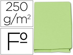 Subcarpeta cartulina Pocket Gio Folio verde con bolsa y solapa