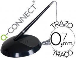 KF00233 Bolígrafo Q-Connect con peana tinta azul