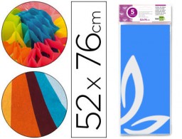 SE06 5h. papel seda Liderpapel 52x76cm. 18g/m² celeste