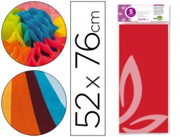 SE10 5h. papel seda Liderpapel 52x76cm. 18g/m² rojo