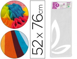 SE01 5h. papel seda Liderpapel 52x76cm. 18g/m² blanco