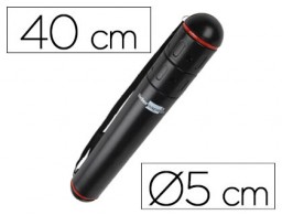 PP09 Portaplanos plástico Liderpapel ø5x40cm. no extensible negro