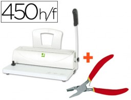 KF00799 Encuadernadora Q-Connect espiral 10 hojas A-4 paso 5:1