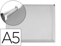 DS08 Carpeta sobre Liderpapel A5 cierre de cremallera polipropileno transparente