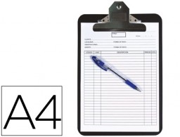 KF03300 Carpeta con pinza Q-Connect A4 plástico negro