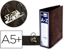 AZ10 Archivador de palanca Liderpapel Classic Blue 4º apaisado negro lomo ancho
